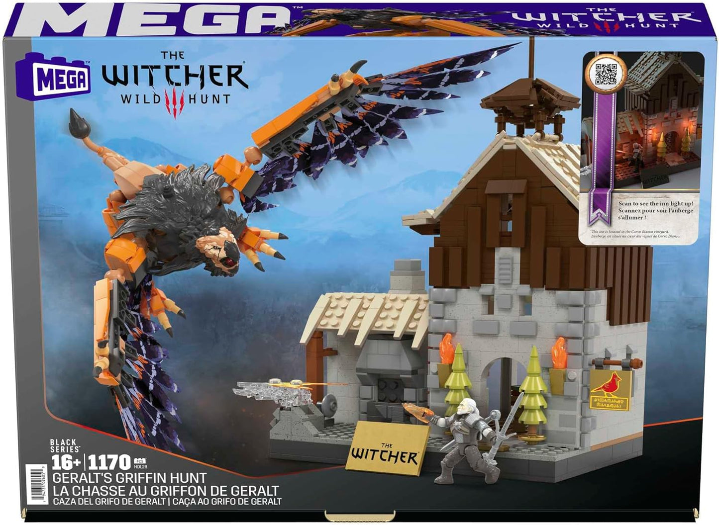 MEGA The Witcher Geralt's Griffin Hunt