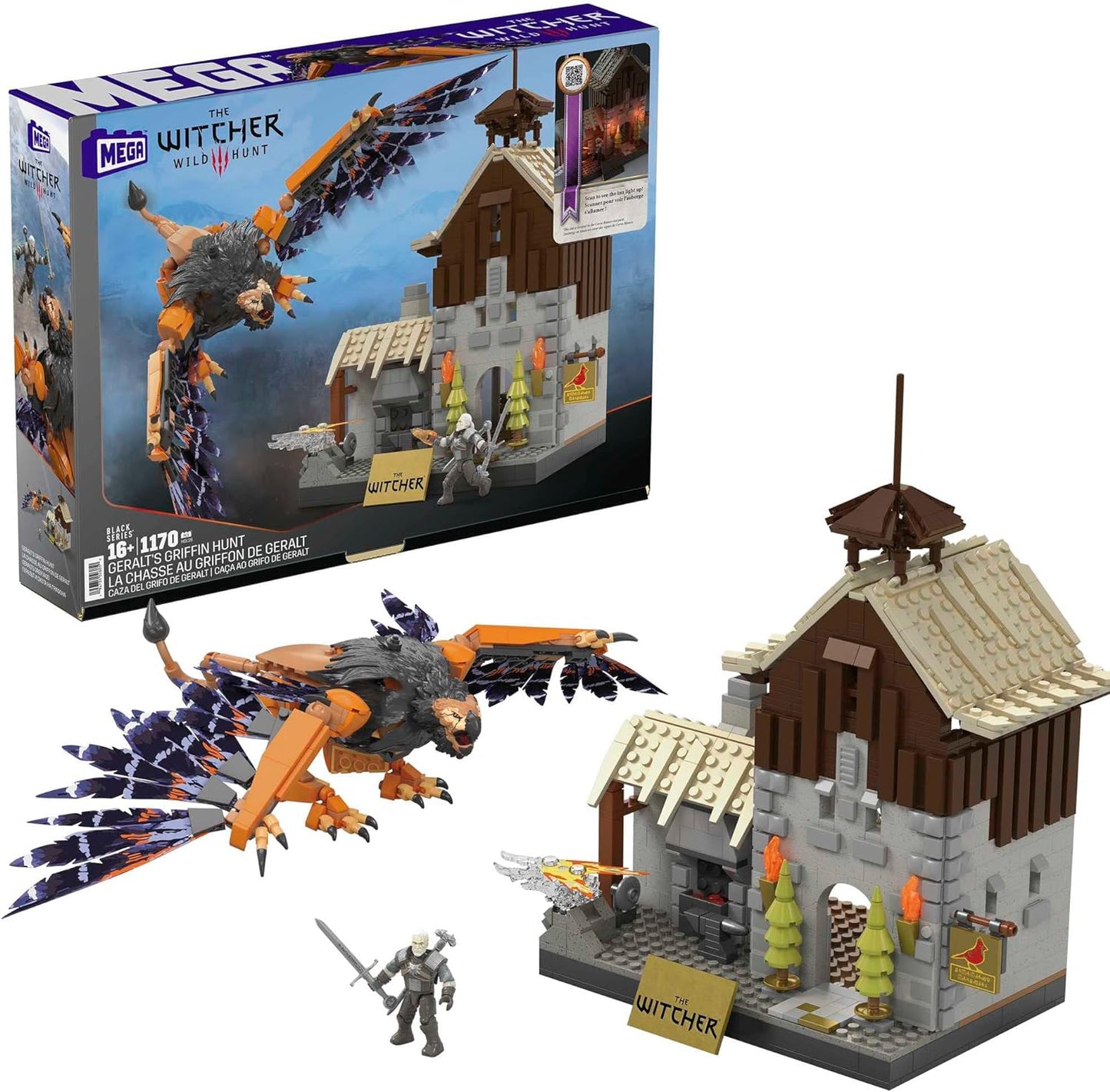 MEGA The Witcher Geralt's Griffin Hunt